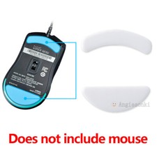 2 Sets White Rounded Curved Edges Mouse Feet Skates for Razer viper mini mouse