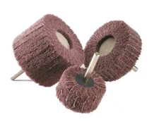 SAIT | 77754 | 3x2x1/4 Non-Woven Interleaf Flap Wheels Very Fine 60 Grit, 5 pack