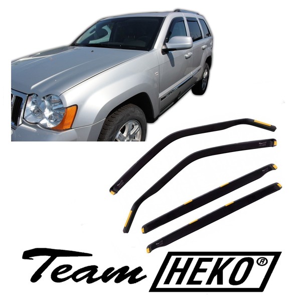Windabweiser Regenabweiser Heko FüR Jeep Grand Cherokee 2004-2010 5-TüRer 4-Tlg-image