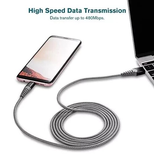 HeavyDuty USB Type C Charging Cable Braided Fast Phone Charger Long Lead 2M 3M - Picture 5 of 5