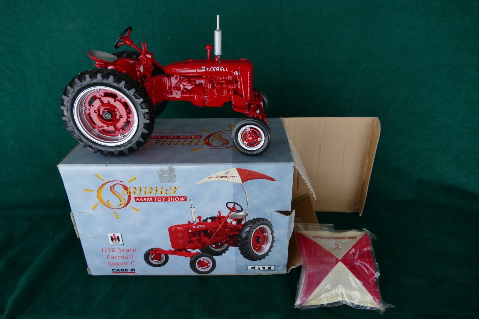 Vintage ERTL Diecast farm toy Farmall super C Summer toy show 16082