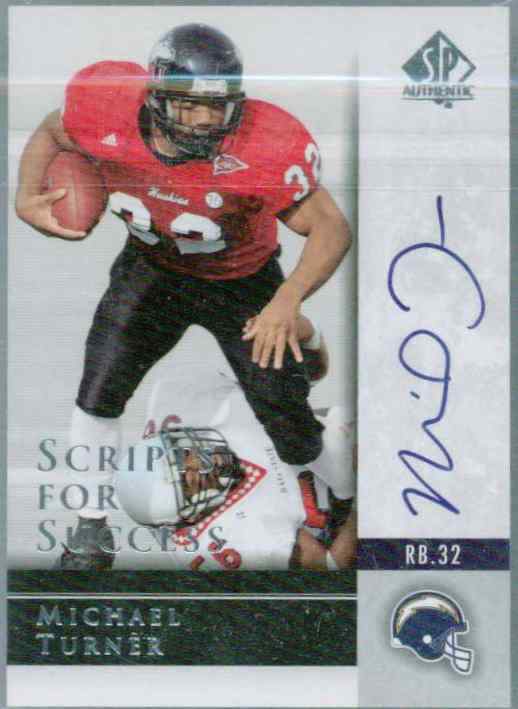 Michael Turner Auto 2004 Upper Deck SP SCRIPT FOR SUCCESS