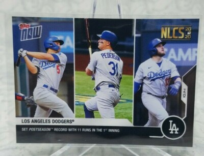 TOPPS NOW  #412 - Los Angeles Dodgers NLCS 11 runs in 1st