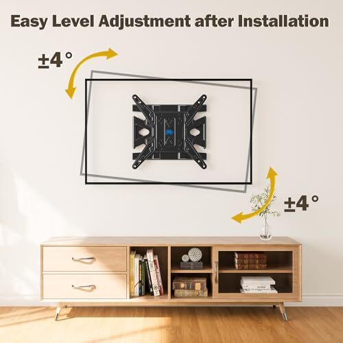 Ultra Slim TV Wall Mount for Most 2675 Inch TVs, Full Motion TV Mount