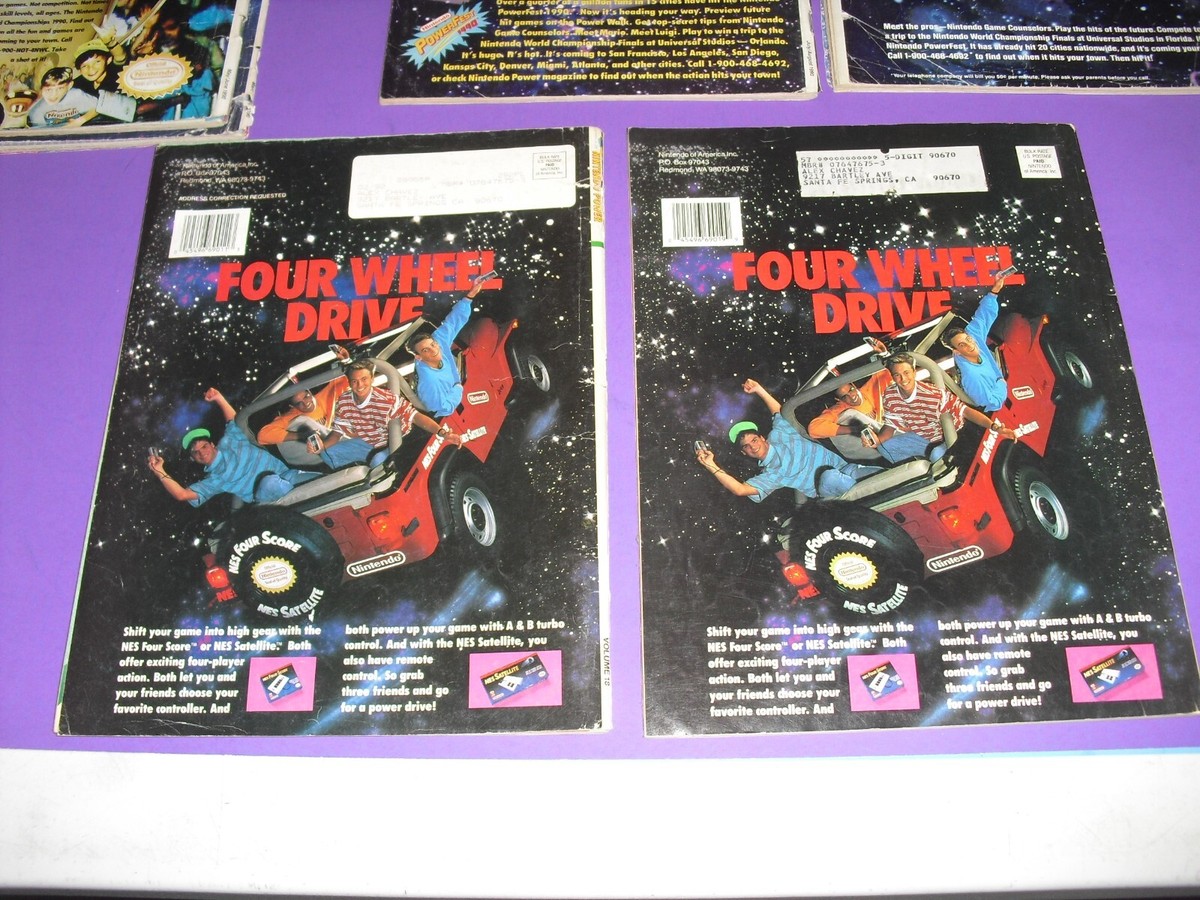 Lot 6 Nintendo Power Magazine low grade no poster 1990! 16 18 25