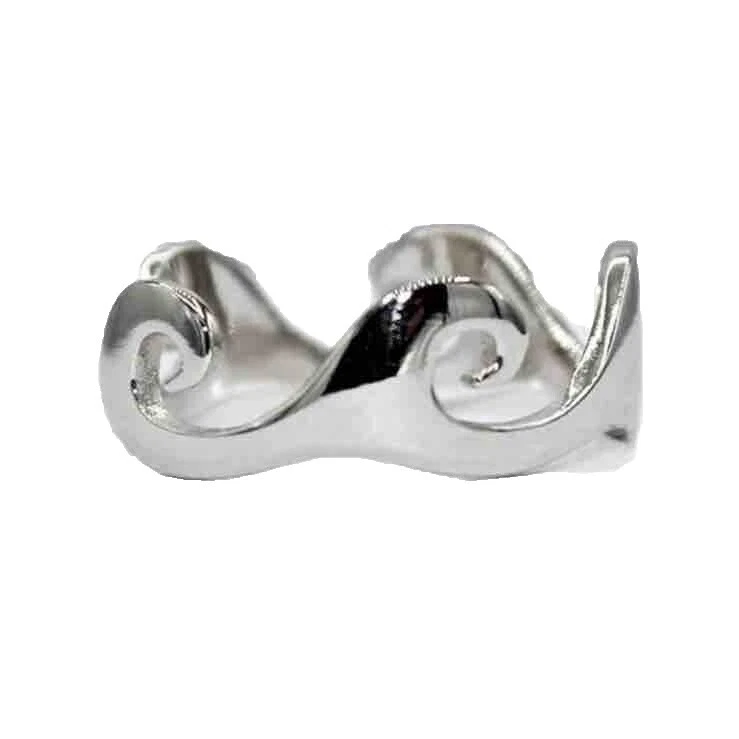 Vida marina Anillos de moda plateado plata