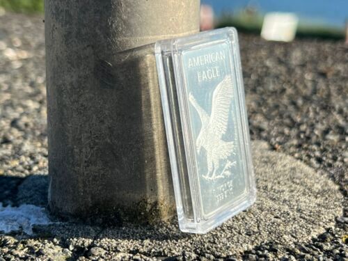 1 TROY OUNCE/OZ .999 Pure Zinc Metal Walking Liberty/Eagle Ingot Bars/Bullion - Picture 10 of 15