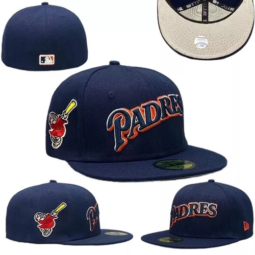 Neu San Diego Padres Baseball Ära Mütze 59FIFTY eng anliegende Mütze -5950-2 - Bild 13 von 44