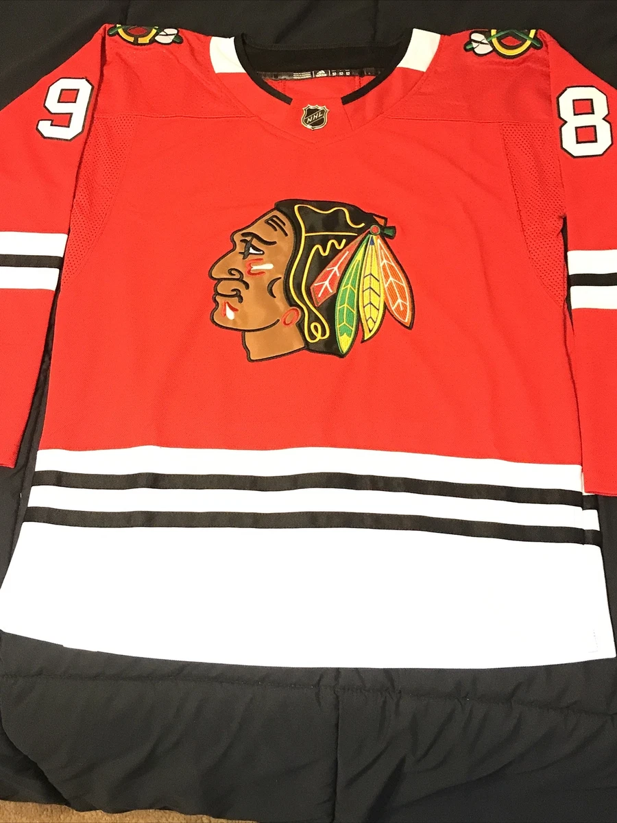 Connor Bedard Chicago Blackhawks Adidas Primegreen Authentic NHL Hockey Jersey, Away / L/52