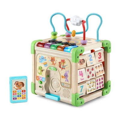 LeapFrog Touch & Learn Wooden Activity Cube - FSC 100% Plastic/Wood 100% FSC-Cer
