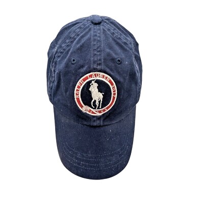 POLO RALPH LAUREN 刺繍ロゴ キャップ ネイビー Ralph Lauren Navy Blue Polo Hat W Embroidered Logo USA Olympic