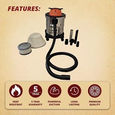 Pellethead Ash Vault Pro Ash Vacuum - 5-Gallon - 10-Amp Power,bargain