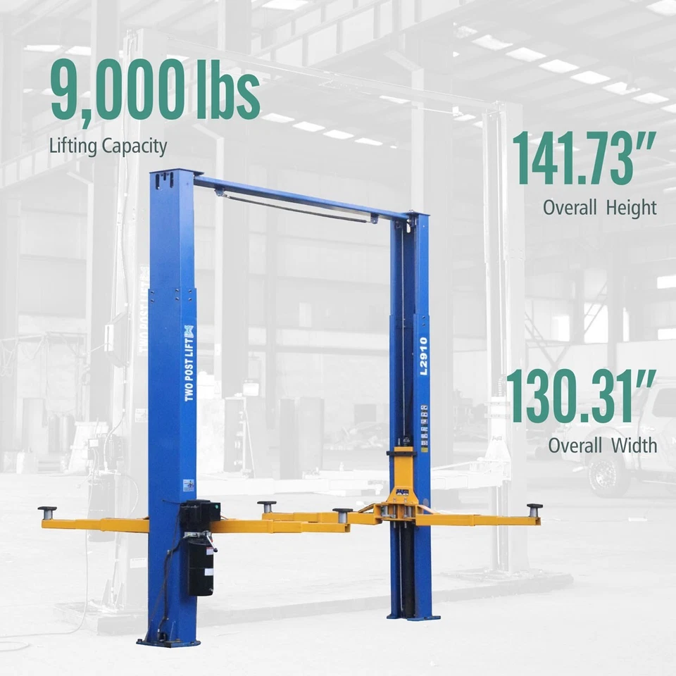 XK L2910 2 Post Lift 9,000 LB Two Post Lift Auto Lift Car Lift Truck Hoist 220V Foto 3 de 4