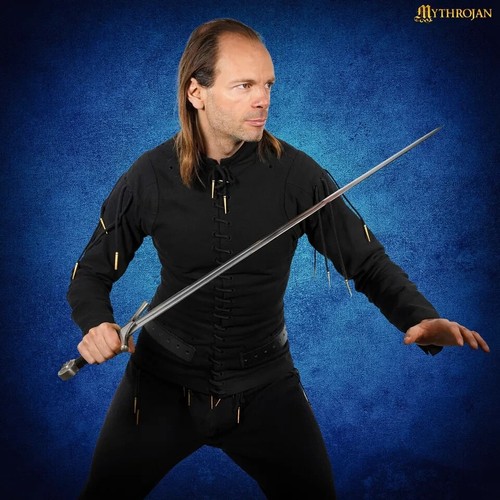 Bewaffnung Doublet Gambeson Spätmittelalter Handarbeit Messing Aiglets Cosplay Kostüm - Bild 6 von 6