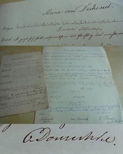 Testimonies BERLIN 1871/72 for Marie von DECHEND, Queen Louise Foundation SIGNATURES