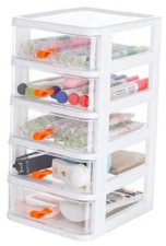 Gagee Drawer Mini Stackable Storage Drawers&mdash;Plastic Dressers with Drawers for 5
