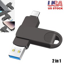 Type C Flash Drive 512GB 2 in 1 OTG Type C/USB-A Memory Stick Pen Drive for PC
