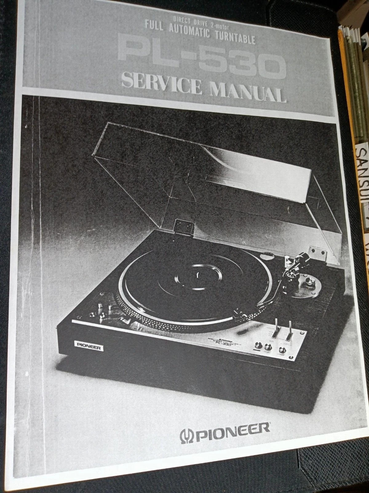 PIONEER PL-530 Turntable Service Manual Photocopy