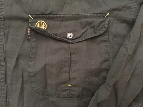 Beretta Herren Schießhemd Langarm Button Down belüftet olivgrün Gr. XXL - Bild 3 von 8