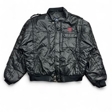 Vintage United Parcel Service UPS Jacket Men’s XL Black Puffer Quilted Bomber