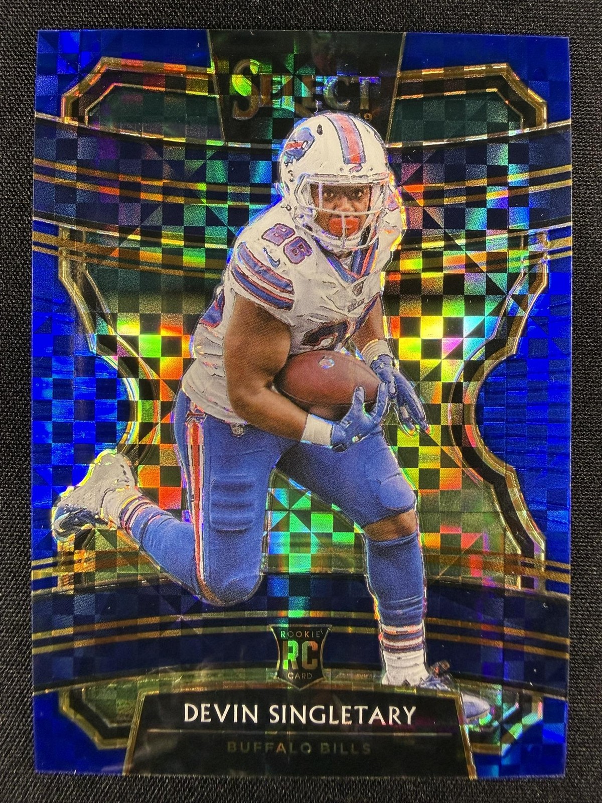 2019 Panini Select #26 Devin Singletary Blue Prizm Rookie #/175
