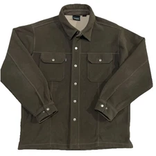 Dri-Duck DDX Flex Soft Shell Snap-Up Fleece Jacket Shirt Shacket Brown Men’s L