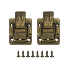 Toggle Latches Catch Chest, 2Pcs Suitcase Boxes Buckles Trunk Lock Hasp,Bronze