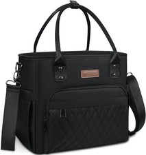 MIYCOO Leakproof Insulated Lunch Bag Large Cooler Tote Box for Men Women Black