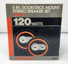 Vintage 1980s Sparkomatic Sk63 6-inch 3-way Car Stereo Speaker Set Nib Vintage 1980s Sparkomatic Sk63 6-inch 3-way Car Stereo Speaker Set Nib