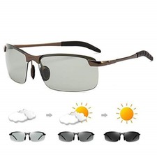 Photochromic Polarized Sunglasses for Men   UV400 Sports and Driving Glasses,...
