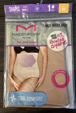 Maidenform Flexees Shapes Firm High Waist Thigh Slimmer Cool Comfort Medium
