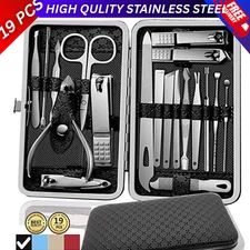 Manicure/Pedicure Set Nail Clippers Cleaner Cuticle Grooming Kit Nail Care Tool