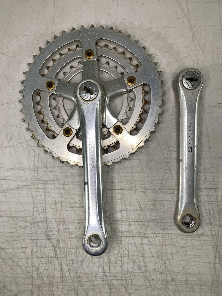 Sugino Bicycle Cranksets with Triple Chainrings 175 mm Crankarm