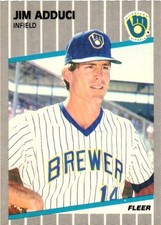 1989 Fleer - Jim Adduci #176