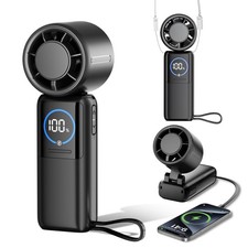 Yannovus Portable Handheld Turbo Fan 15000mAh,100 Speeds, Rechargeable Person...