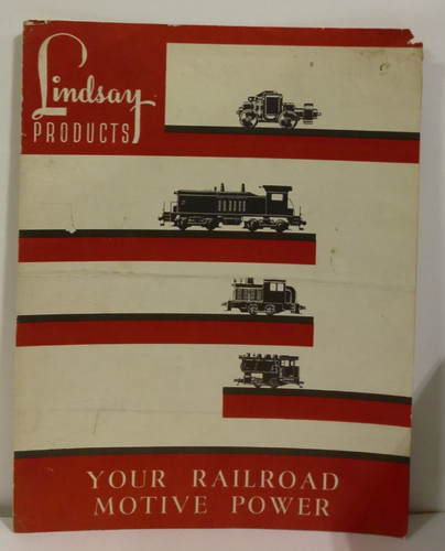 Vintage Lindsay Products Your Railroad Motive Power 1951 Catalog/Flyer