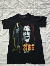 Vintage 1998 Sting Scorpion T Shirt Black WWE WWF WCW NWO Wrestling Men Size Med