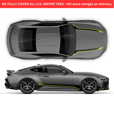 Gradient design decals set, for Ford Mustang 2024 (Gen7)