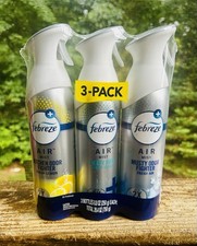 Febreze Air Mist Odor Eliminator 3 Pack Air Mist 3 scents 8.8 oz