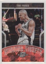 2018 Contenders Optic Winning Tickets Red Cracked Ice Prizm Tony Parker HOF ld5