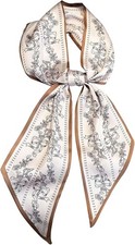 Women s Silky Satin Head Scarf Long Thin Hair Neck Purse Bag Fashion