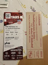 Sammlerticket FSV Zwickau vs FC Hertha 03 Zehlendorf