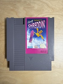 Heavy Shreddin Nintendo NES 1990 Original Box and Cartridge Snowboarding Tested