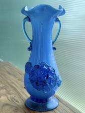 蓝色日本古董花瓶| eBay