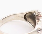925 Sterling Silver Vintage Ring Modernist Etched Clasped Hands  Sz 9  RG36329 — photo 5