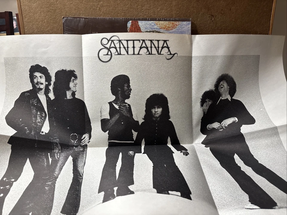 Santana "Abraxas" Vinyl Record LP 1973 Pressing, with Poster NM cover / Shrink! - Image 3 of 4