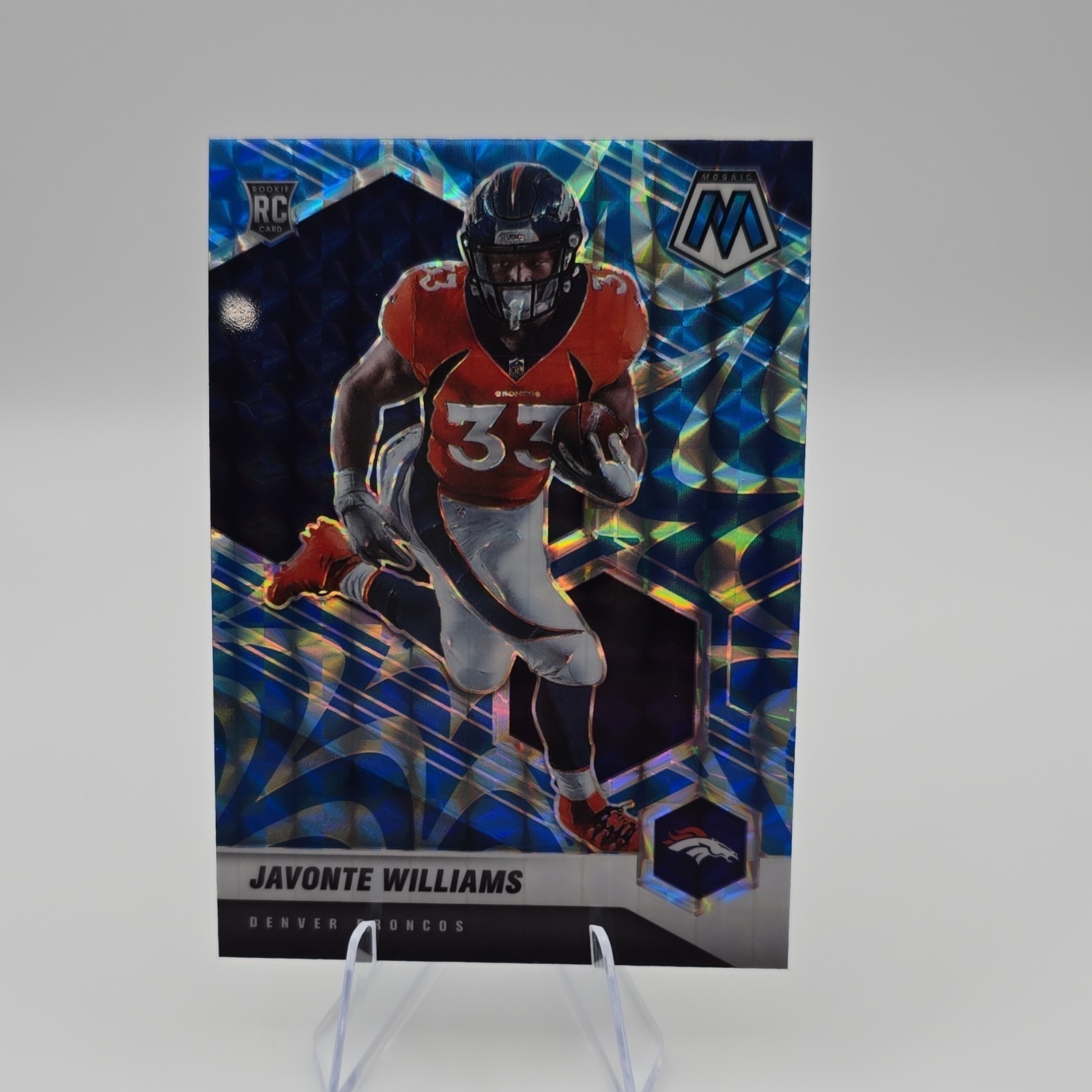 2021 Panini Mosaic Javonte Williams #315 Broncos Rookie Mosaic Prizm