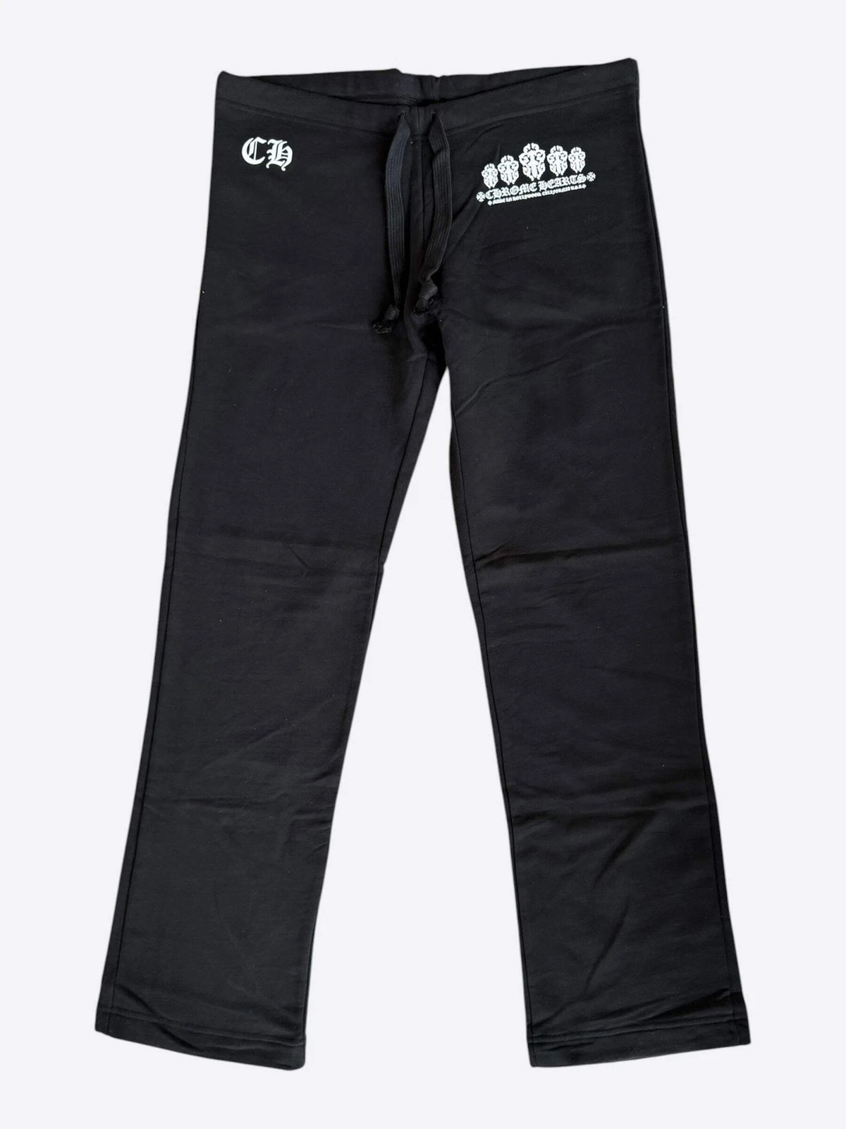 Chrome Hearts Black & White Dagger Logo Women's Sweatpants