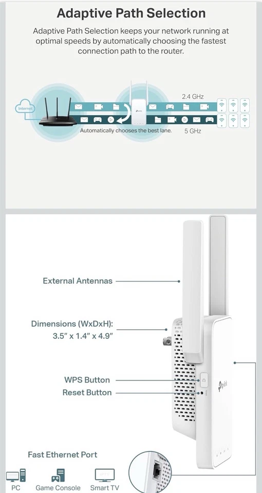 Wifi Extender TP Link RE315 AC1200 - Image 2 of 4