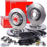 Brembo Bremsscheiben +BremsbelÄGe Vorne+Hinten FÜR Seat Leon 5F